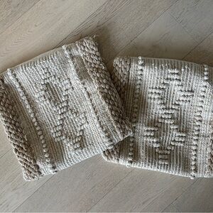 Boho Cream and Tan Throw Pillows